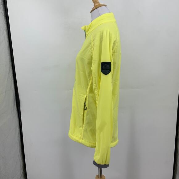 Strafe Jacket Womens S Small Bright Yellow Polartec Full Zip Soft Fleece Lined - Picture 4 of 14